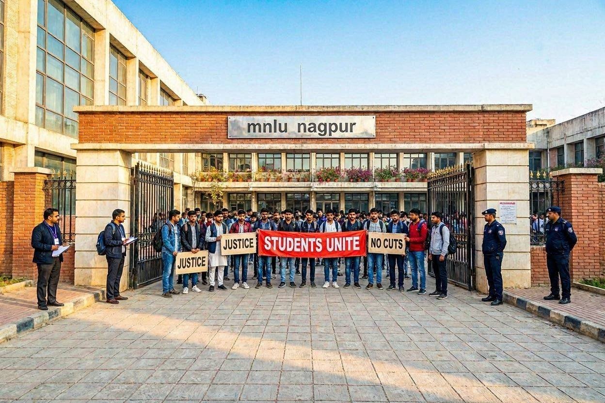 MNLU Anti-Ragging Committee convenes to examine June incident after protests questioning hurried FIR