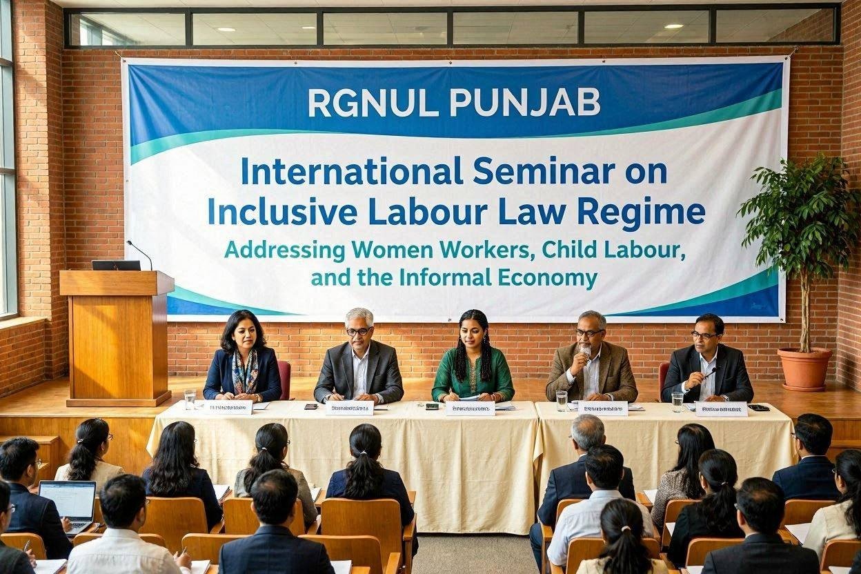 RGNUL's CIIPR To Organise International Seminar On Inclusive Labour Law Regime In India
