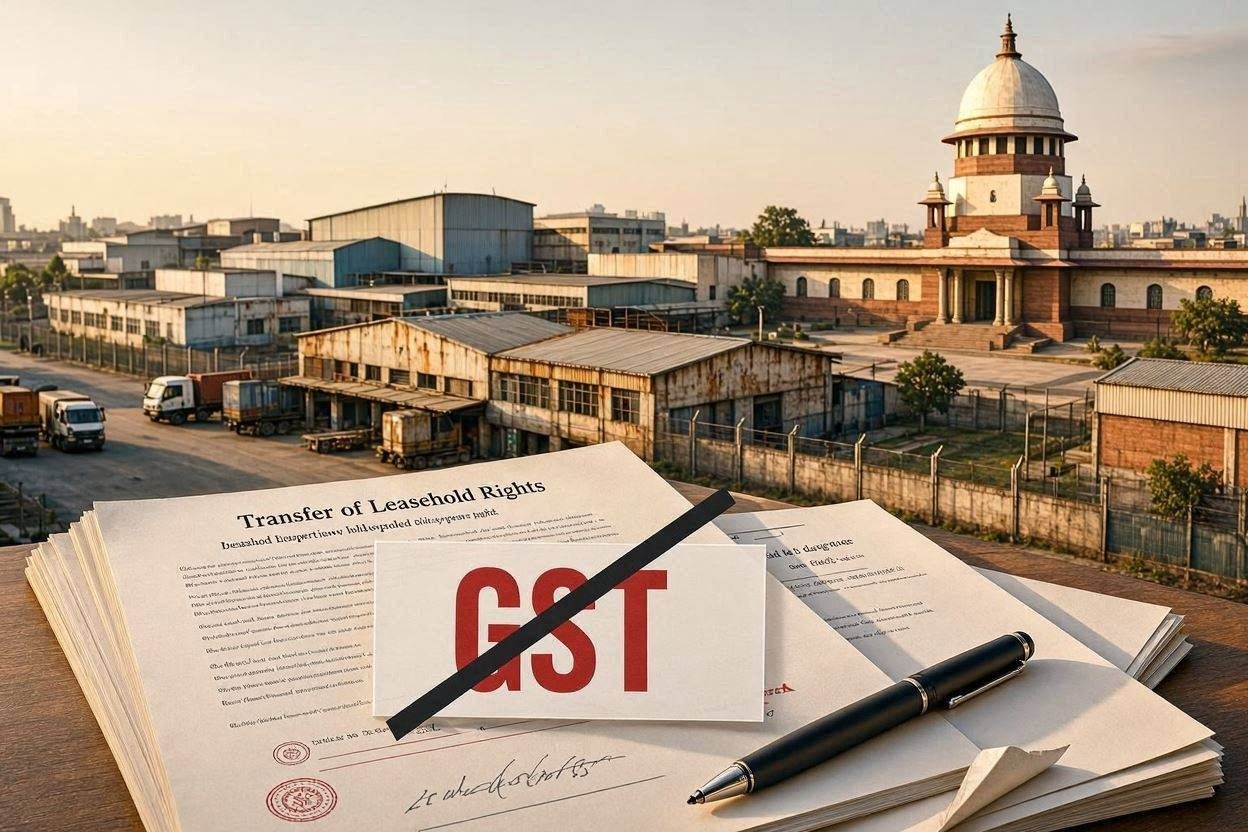 Supreme Court Affirms No GST on Assignment of Industrial Leasehold Rights